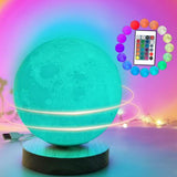 LunarGlow™ Levitating Moon Lamp w / 360 graus de rotação C/CONTROLE RGB LED